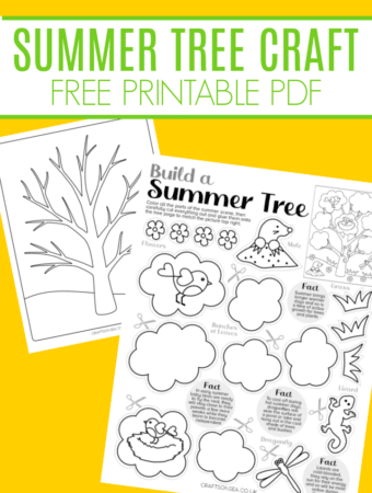 summer tree printable craft