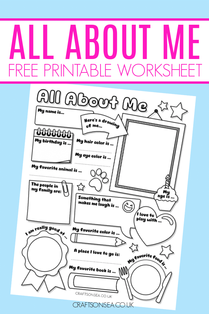 All About Me Worksheet Free Printable All About Me Worksheet First All About Me Worksheet Free Printable All About Me Worksheet First