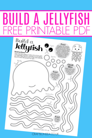 Build A Jellyfish Craft (FREE Cut and Paste Printable) - Crafts on Sea