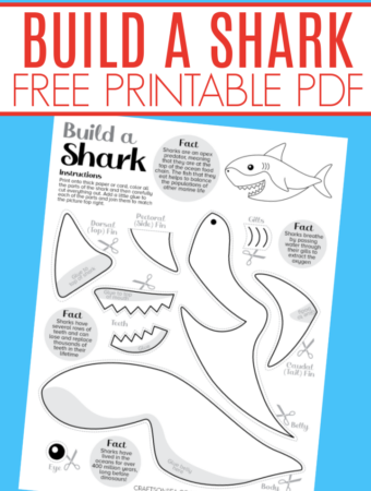 build a shark craft printable