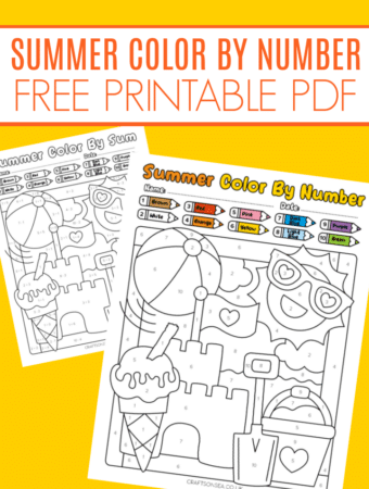 summer color by number printable