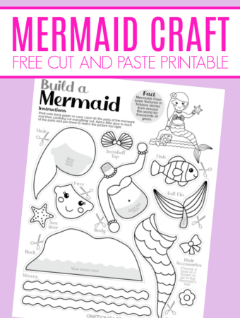 Build A Mermaid Craft Free Printable