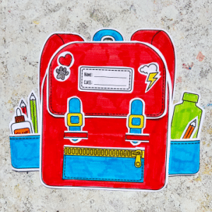 free printable cut and paste school backpack craft for kids