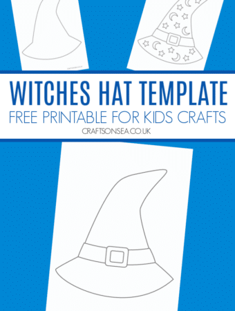 Witches hat template free printable