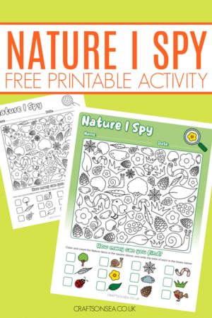 Nature I Spy Worksheet (FREE Printable) - Crafts on Sea