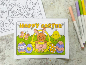 Free Printable Easter Cards to Color (Easy DIY Easter Cards for Kids ...