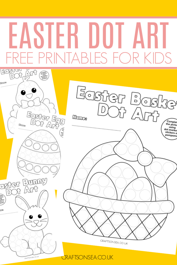 Easter dot marker printables free PDF for toddlers & preschoolers