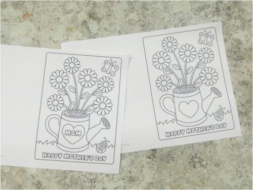 Free Mother’s Day Coloring Card Printable for Kids - Crafts on Sea