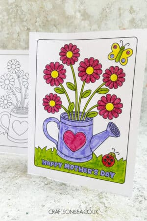 Free Mother’s Day Coloring Card Printable for Kids - Crafts on Sea