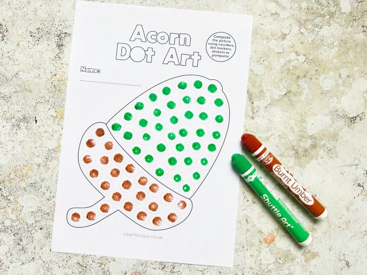 acorn bingo dauber printable