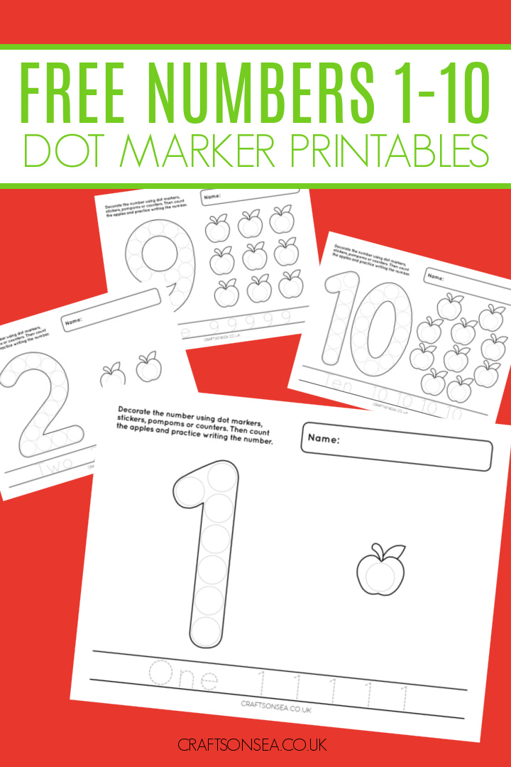 numbers dot marker printable PDF