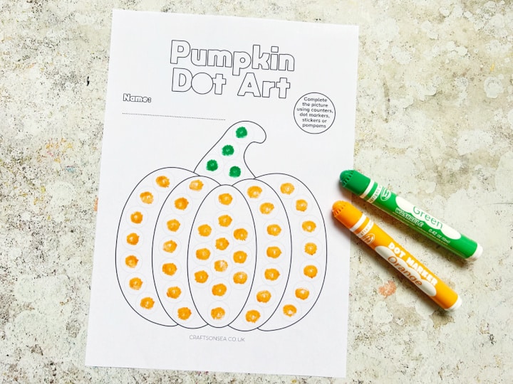 pumpkin dot marker printable free