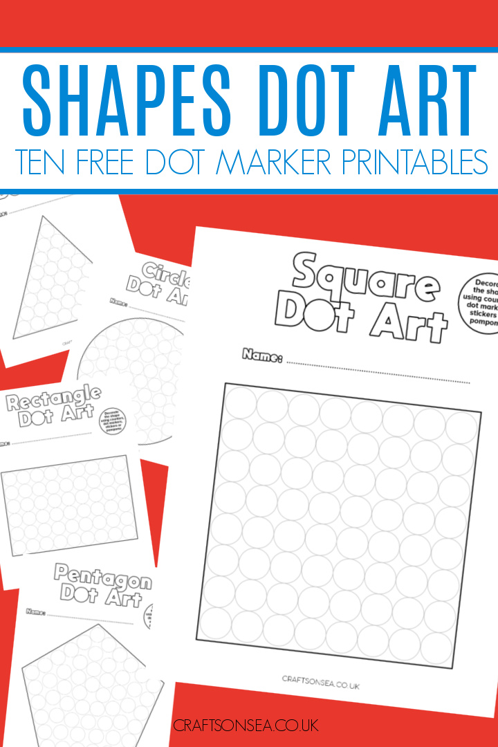 shapes dot marker printable PDF