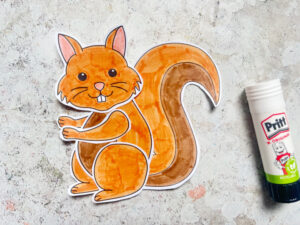 assembling the squirrel craft