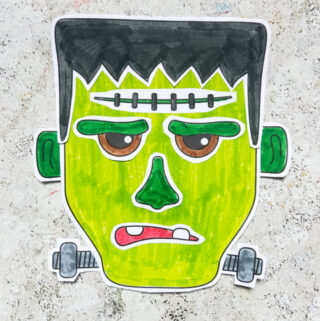 build a frankenstein's monster craft made with a free printable