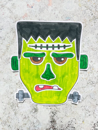 build a frankenstein's monster craft made with a free printable