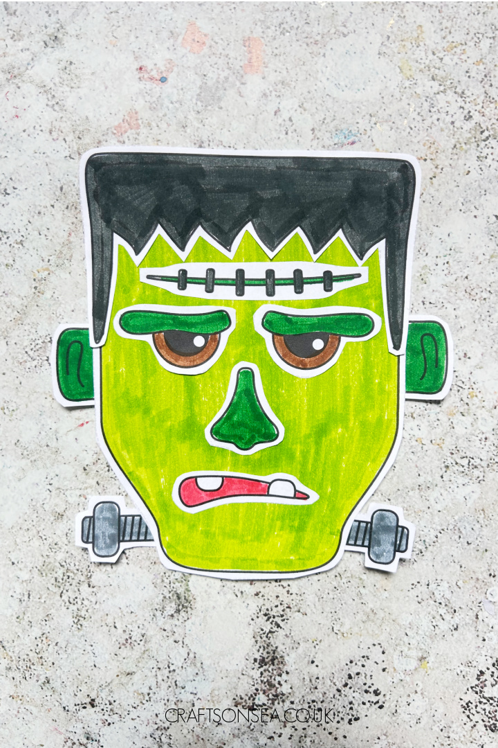 build a frankenstein's monster craft made with a free printable