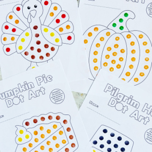 free printable thanksgiving dot marker pages